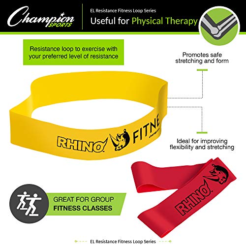 Stretch Loop Resistance Band - Yellow - Durable Fitness Band for Strength Training & Stretching