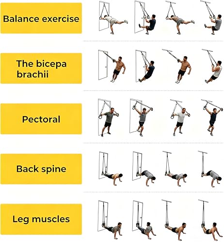 Adjustable Suspension Training Straps Set - Full-Body Home Workout