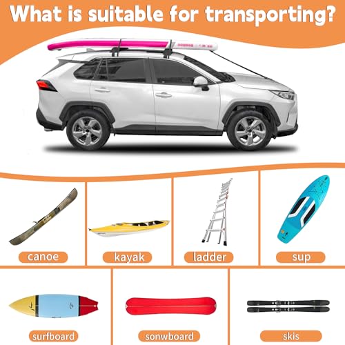 Universal Soft Roof Rack Pads for Kayak & SUP - Without Roof Rack