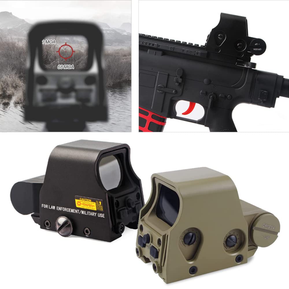 553 Tactical Red Green Dot Holographic Sight Scope Outdoors Sports Collimator Optics Reflex Sight for Accessories Fit 20mm Rail Mount