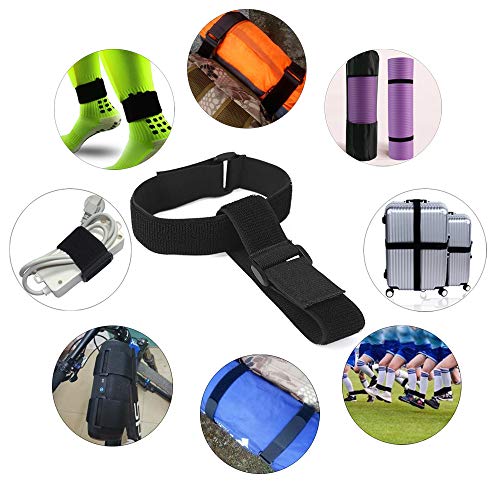 Adjustable Elastic Pant Leg Bands - 12 Inch, 2 Pack