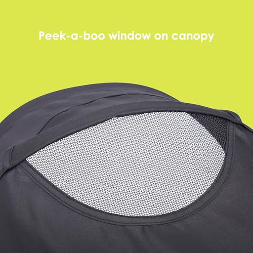 Jogging Stroller with Canopy and Parent Tray - Stellar Black