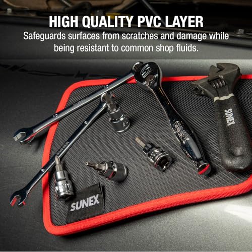 Sunex SXMAGMAT Flexible Magnetic Mat/Organizer, 8"x10", 40LB Rated Capacity