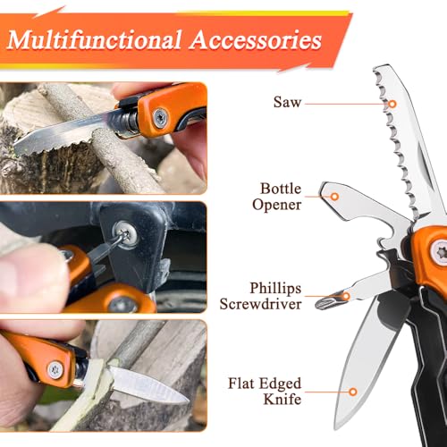 14-in-1 Mini Multitool Pliers - Stainless Steel Pocket Tool for EDC & Camping