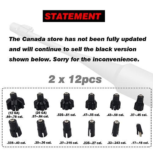 Universal Plastic Boresighter Adapters for .17 to 12GA Calibers - 2 Pack