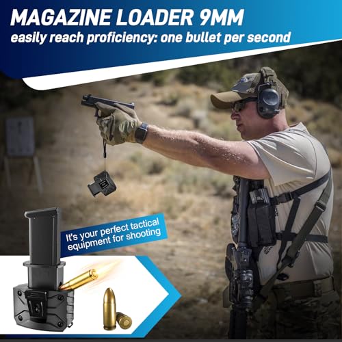 Glock 9mm Speed Loader with Belt Clip - Durable Nylon Design