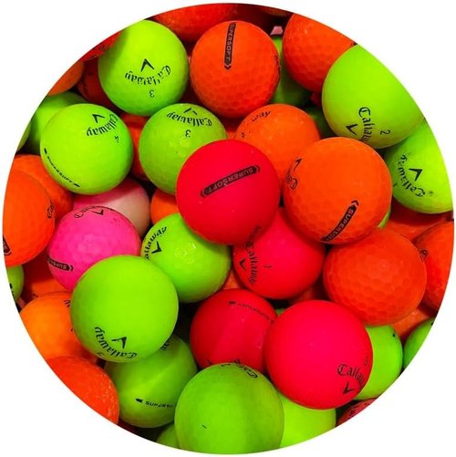 LostGolfBalls - Recycled Superhot Matte Color Mix Golf Balls | AAA Quality, Good Condition