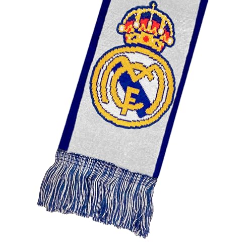 Real Madrid CF Soccer Scarf - Unisex Adult - Navy