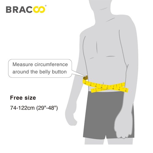 Bracoo Adjustable Back Brace, Back Pain Relief Support for Men and Women, Ideal for Lower Back Pain, Sciatica, Scoliosis, Lifting, Workouts, BS33