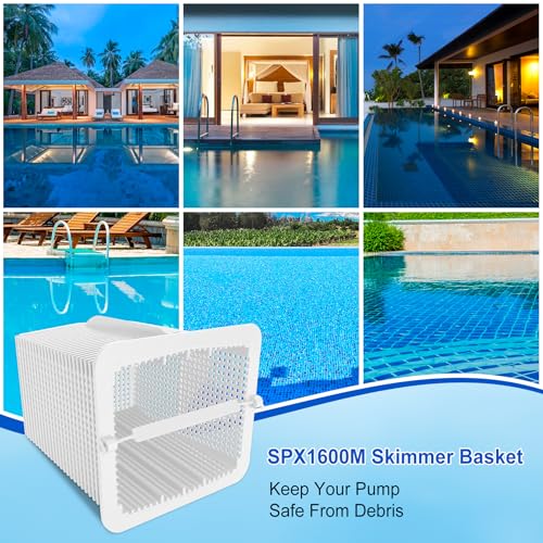 Porscan SPX1600M Skimmer Basket for Hayward Super Pump with White 1pc - Fits SP2607X10 SP2615X20XE