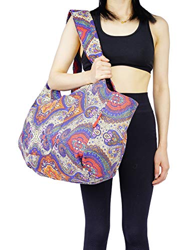 Large Yoga Mat Bag with Pockets - Celestial Design