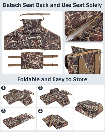 Tree Stand Surround Seat Replacement with Thick Padding – Camouflage