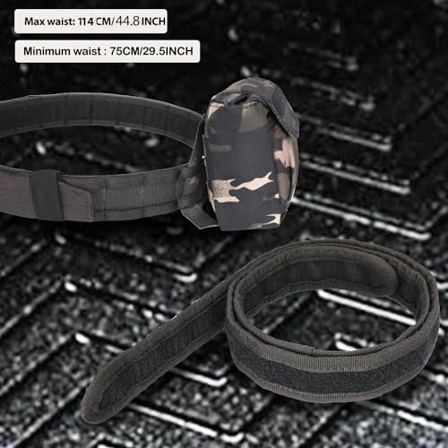 YAKEDA Cp Tactical Battle Belt Set with Pouches - Quick Release Airsoft Duty Belt for Men