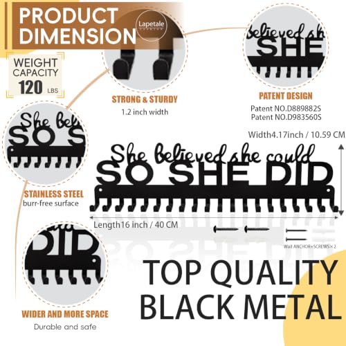Steel Medal Hanger Display Rack for 63+ Medals - Easy Install