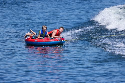 Super Screamer Towable Tube for 2 Riders - Red/Blue