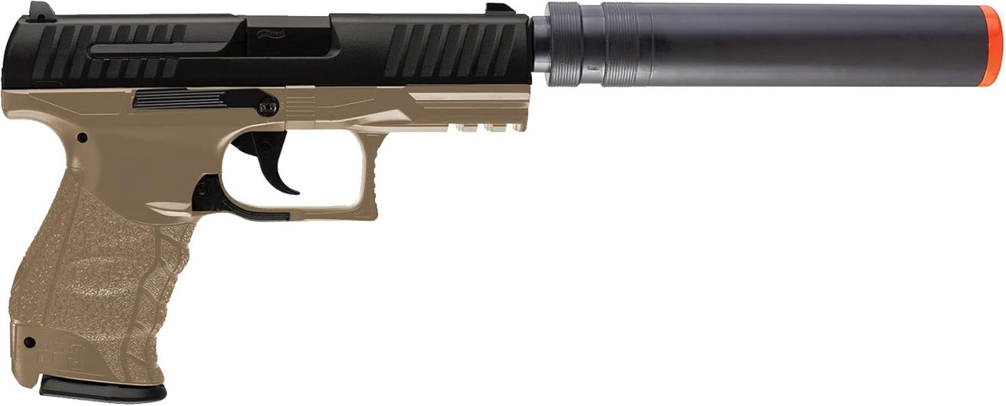 Umarex Walther PPQ Airsoft Gun - 6mm BB Pistol with Realistic Blowback Action