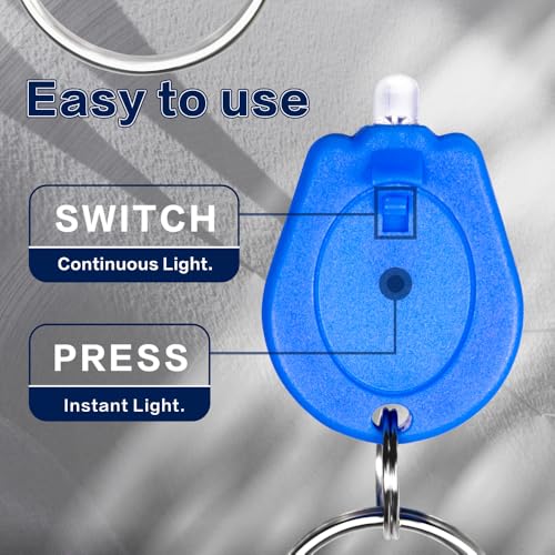 Ultra Bright 6-Color Keychain Flashlight Set - Multicolor Lights