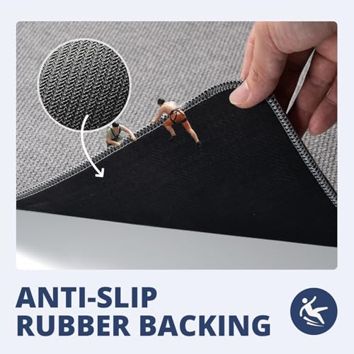 2-Piece Bath Mat Set - Absorbent Quick Dry Non-Slip Rugs