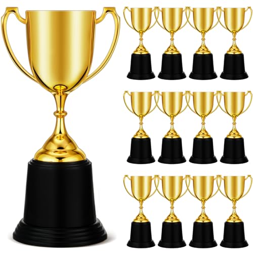 9 Inch Gold Trophy Award - Set of 12 Appreciation Gifts