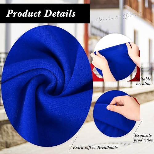 Turtleneck Dickey Fake Collar - Large Classic Royal Blue