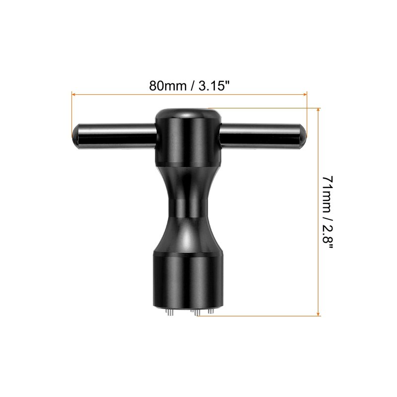 HARFINGTON Golf Weight Screw Wrench Tool Aluminum Alloy 5 Pin Hole Golf Club Putter Heads Wrench Replacement Putter Weight Wrench Tool for Studio Select Button Back Putter, Black