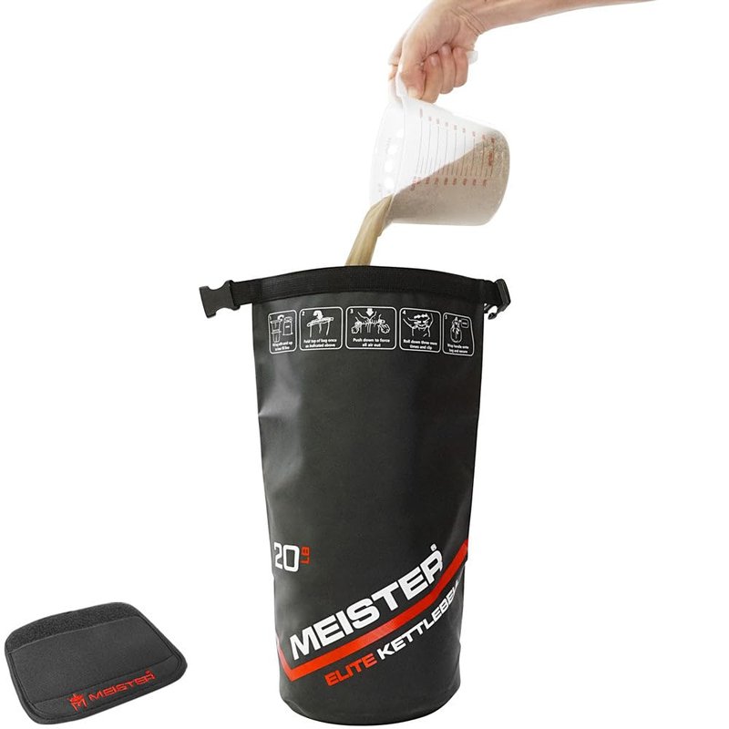 Meister Elite Portable Sand Kettlebell - Soft Sandbag Weight - 20lb / 9.0kg