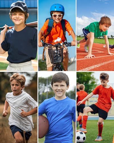 Youth Athletic Short Sleeve Tee - UPF 50+ Dry Fit - 8 Years Green
