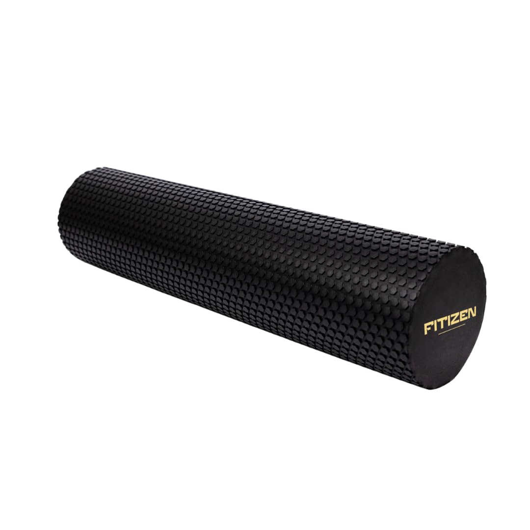 24 × 6 in Foam Roller for Back & Legs – Fitizen Large Deep Tissue Muscle Recovery Roller – for the Active Citizen, Firm EVA Foam for Physical Therapy, Yoga & Pilates by FitNation