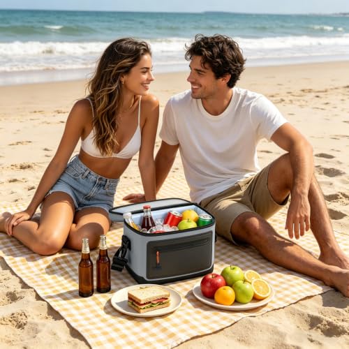 Cliduli Grey 14-Liter Insulated Leakproof Soft Cooler Bag - Medium (16-Can)