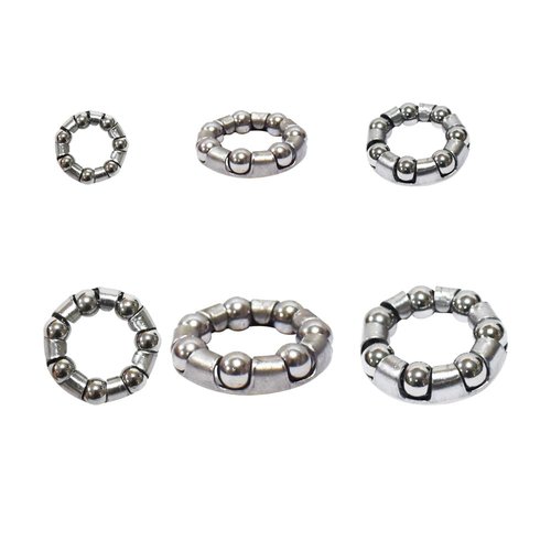 Xmomx 7 Kinds 5 Sets Bike Ball Bearing Headset Retainer Crank Caged Wheel 4mm to 8mm / 1/6” to 1/3“ Repair Accessories