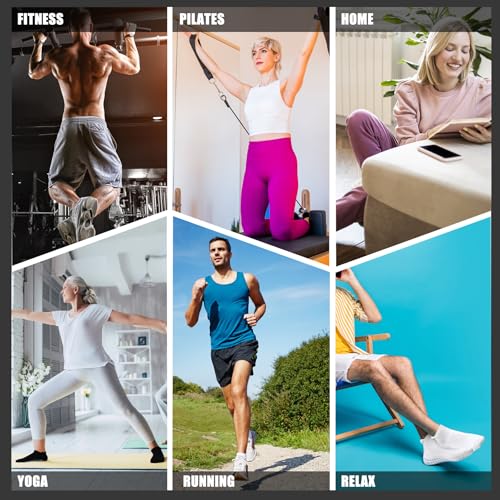 Non-Slip Cushion Socks for Yoga & Pilates - 6 Pairs