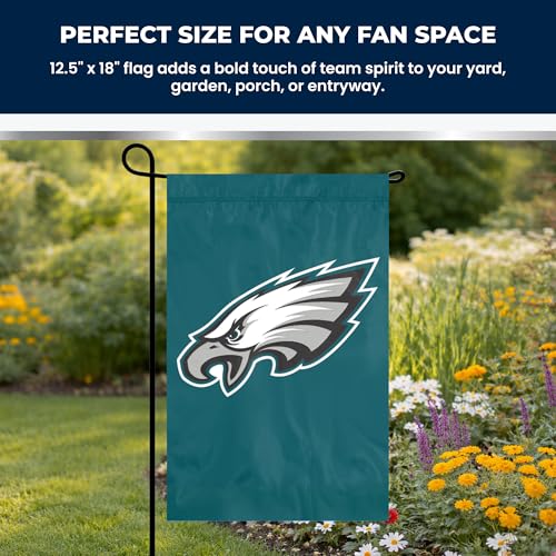 Philadelphia Eagles Garden Flag - 12.5x18 Inch Nylon Outdoor Decor