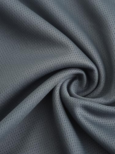 Men's Short Sleeve Quick Dry Athletic T-Shirt - Small Black/Navy/Grey