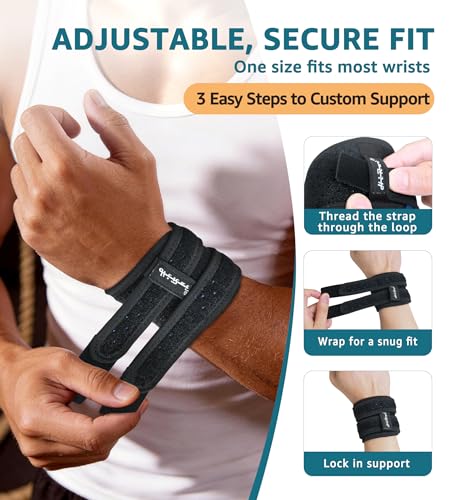 Adjustable Wrist Brace for TFCC Tears - Black, 1 Pack