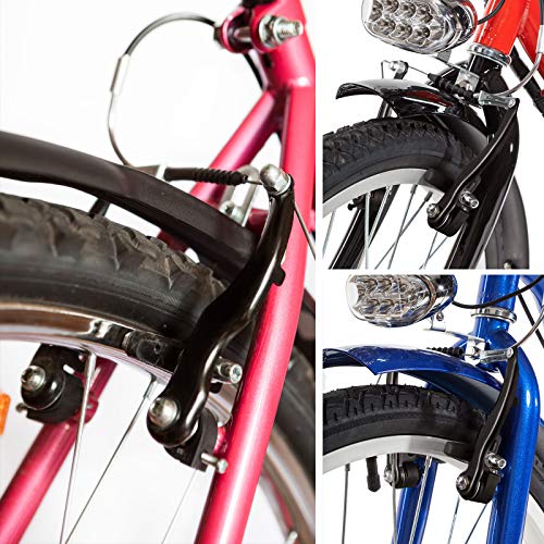 2 Sets V-Type Bike Brakes with Cables & End Caps for Mountain Bikes