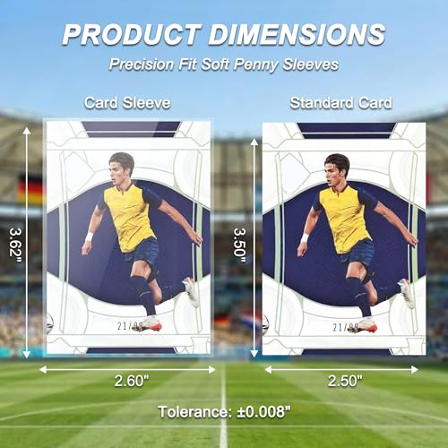 100 Count Soft Card Sleeves - Premium Clear Trading Card Protectors