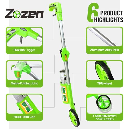 Marking Paint Wand with Carry Bag - Adjustable Widths for Ground Marking
