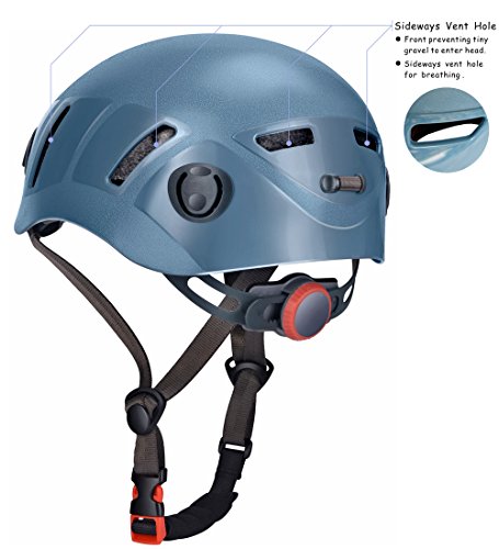 Tontron Blue Small Adult Climbing Helmet - Safety Certified Work & Hiking Headgear