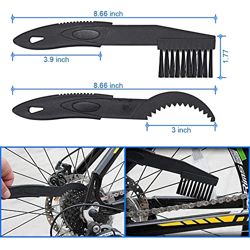 Motorcycle Chain Cleaning Brush Kit - 4 Pcs Bicycle Tool Set
