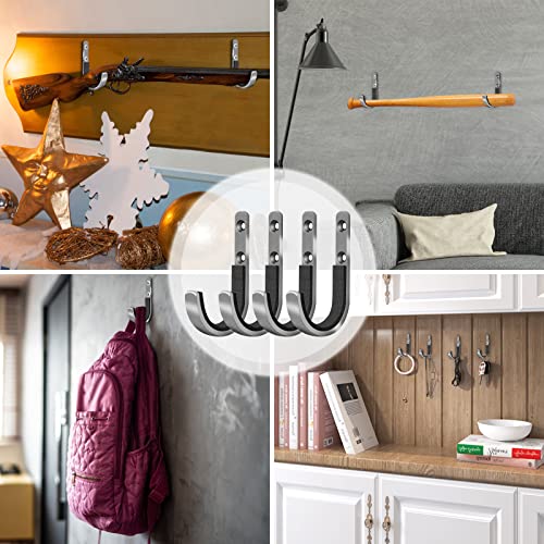 Heavy Duty Steel Gun Hooks for Wall - Safe Storage & Display