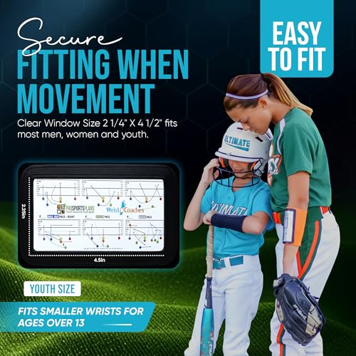 Youth Football Playbook Wristband - Quarterback Wrist Coach for Plays