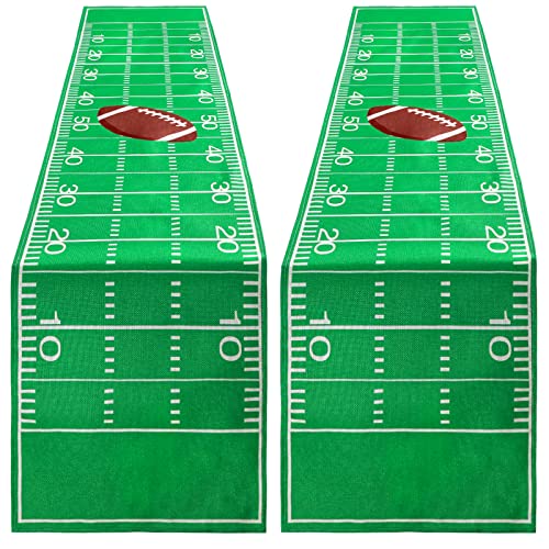 Tegeme 2 Pcs Football Table Runner Disposable, Game Day Party