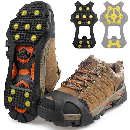 Ice Snow Cleats for Shoes and Boots - Medium (5.5-8.5 Men/7-10 Women)