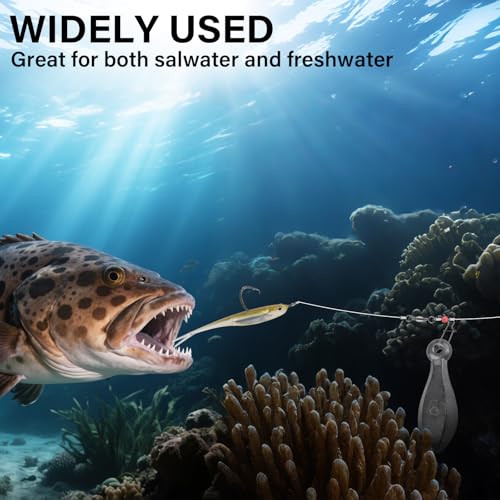 1oz Fishing Weights - Fresh & Saltwater Lead Sinkers - 5 Pack