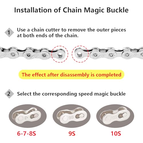 Bicycle Chain Link Connectors - 5 Pairs for 6/7/8 Speed Bikes