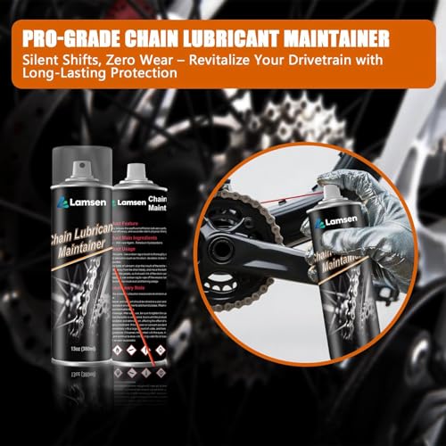 24 Oz Bike Chain Cleaner Kit with Lubricant & Brush - Professional Motorcycle Maintenance