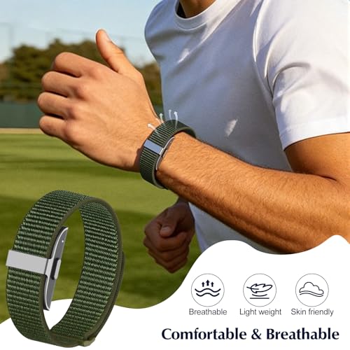 4 Pack Nylon Replacement Bands for Hume Band 1.0 - Black, SeaShell, Army Green, Navy Blue