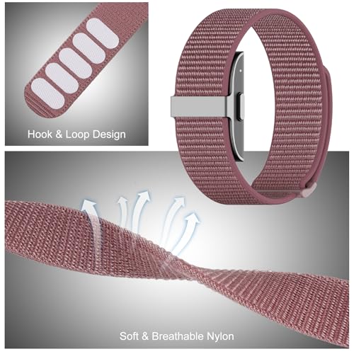 Hume Band Replacement Strap - Smoke Violet Nylon Sport Wristband