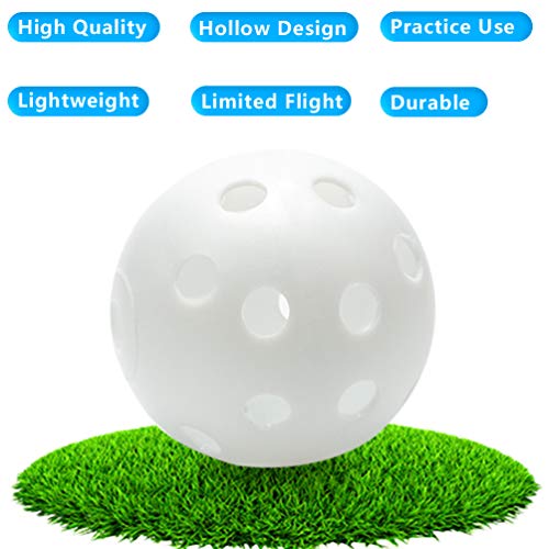 40mm Practice Golf Balls - 12 Pack Colored Training Balls
