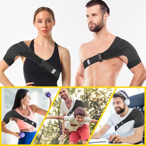 Shoulder Brace for Men & Women (Variation: Shoulder Brace) – Adjustable AC Joint Support, One Size